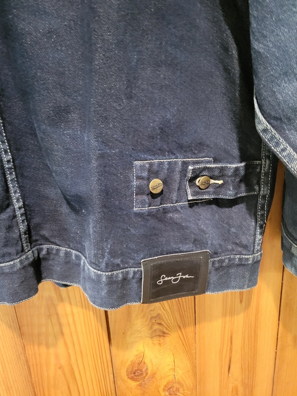 Sean John Dark Blue Denim Jacket - Picture 10 of 16